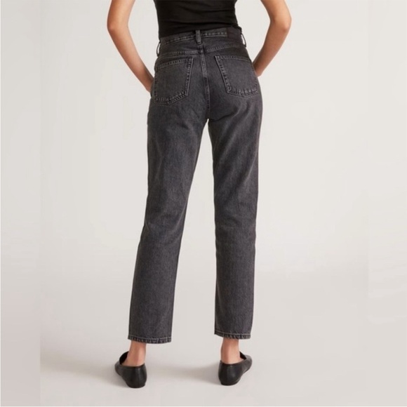 Everlane Denim - Everlane • The Cheeky Jean Stone Wash Grey Denim Size 27 High Rise Straight Leg